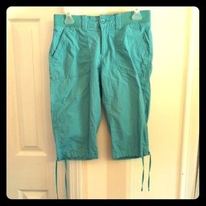 ❤️Clearwater Blue/Light Turquoise Cargo Capris❤️