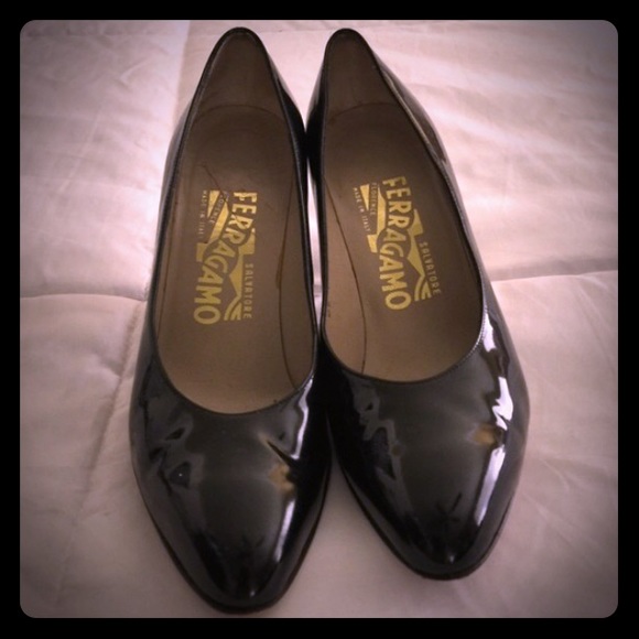 Salvatore Ferragamo Black Heels Size 5.5