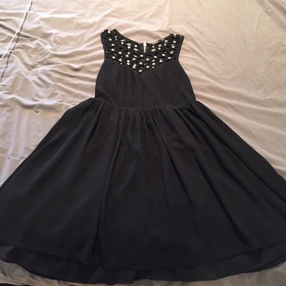 LF Black Studded Dress - Picture 1 of 4