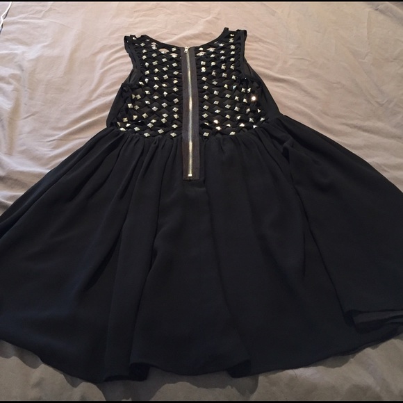 LF Black Studded Dress - Picture 3 of 4