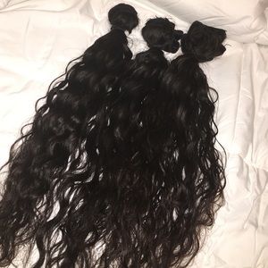 3 bundles deep wave virgin hair. 31,32,33