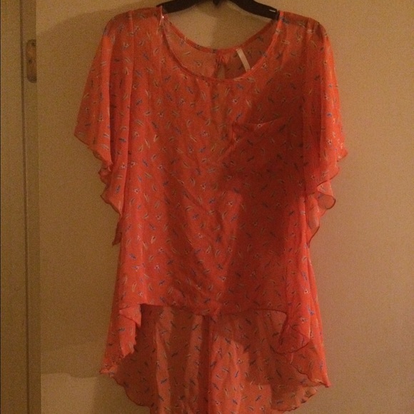 Orange blouse