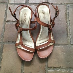 Kenneth Cole Reaction wedge sandal.