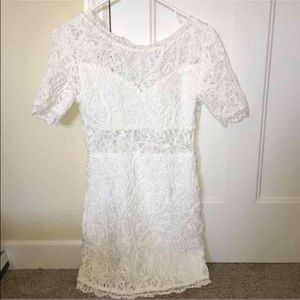 White lace dress
