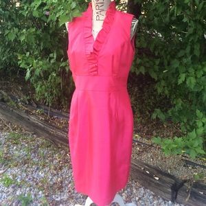 Vibrant and classy hot pink dress!
