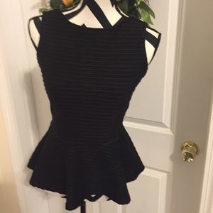 Black Peplum Tank