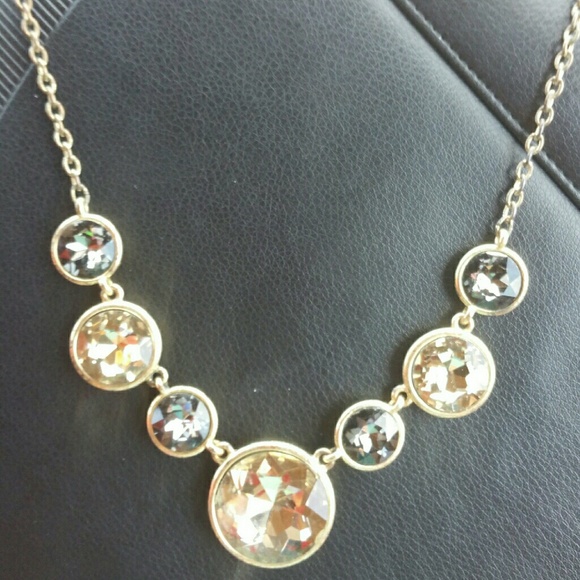 Banana Republic Gold and Black statement Necklace