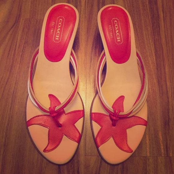 Coach kitten heel sandal
