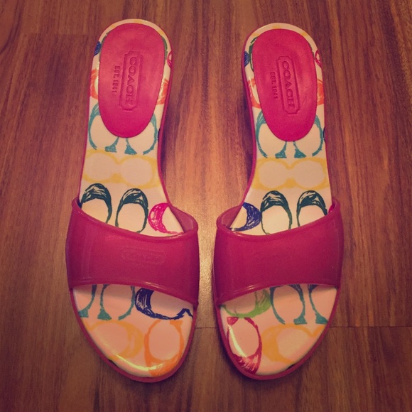 Coach kitten heel sandal