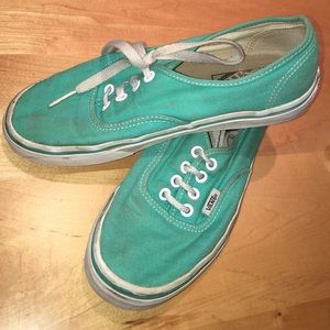 Teal vans