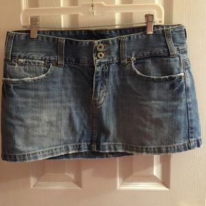 Denim mini skirt