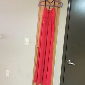 Sexy padded V neck Maxi Dress