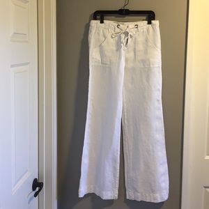 Joie white linen pants
