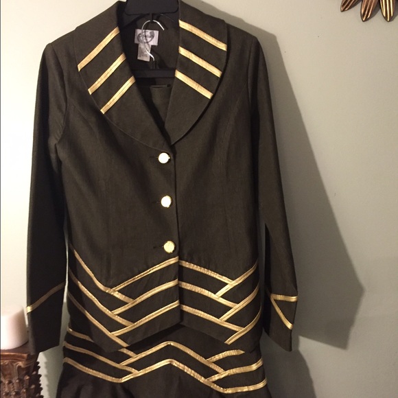 New never worn denim suit