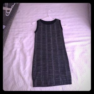 ZARA BLACK AND GREY BODYCON MINI DRESS