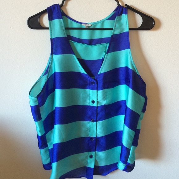Open back tank top