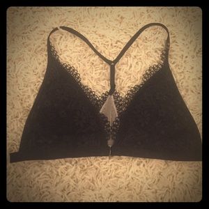 Black lace bralette