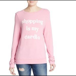 PINK "SHOPPING IS MY CARDIO" BAGGY BEACH JUMPER🛍