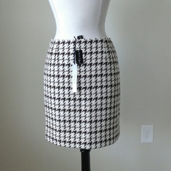 Houndstooth plaid boot skirt - Picture 2 of 4