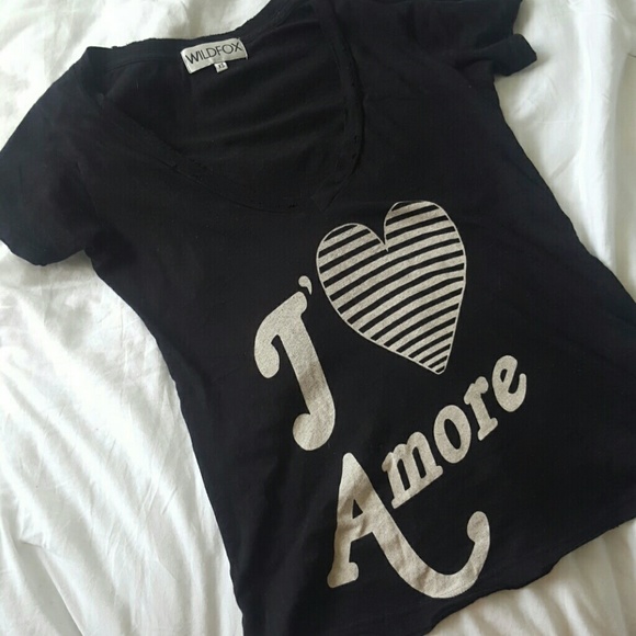 Wildfox J'? Amore tee size XS