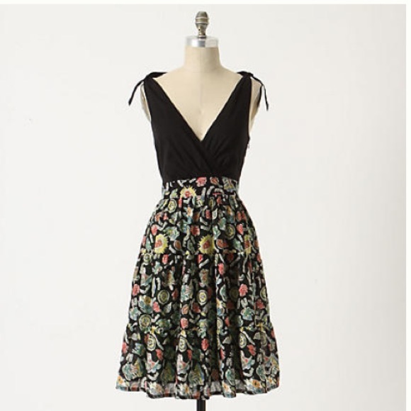 Anthro Maeve Polynesia Greetings Dress