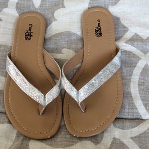 Metallic Silver Sandals