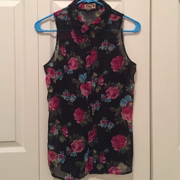 Floral button up