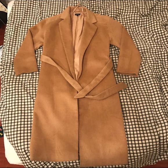 Topshop Camel Topcoat