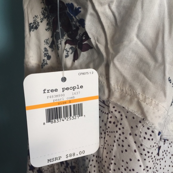 Free People Crescent Slip Dress in Pearl Combo - Picture 4 of 4