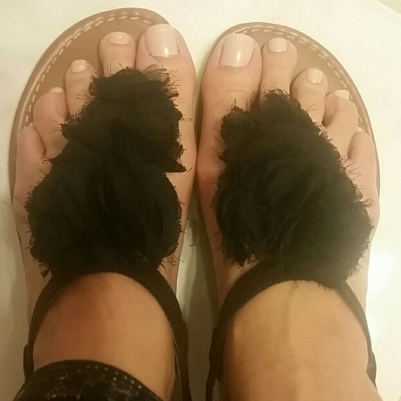 Style &co. Black summer sandals.