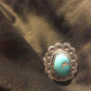 Sterling silver and turquoise ring