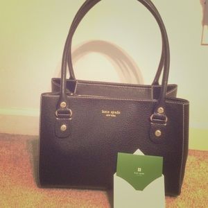 Black Leather Kate Spade purse