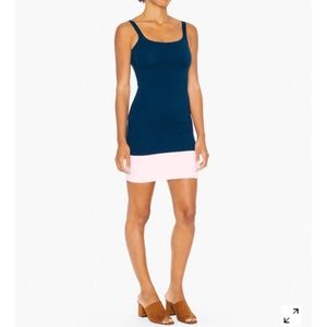 Color Block Ponte Tank Mini Dress