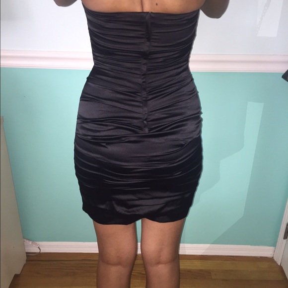 Express Black Ruffled Dress - Picture 2 of 3