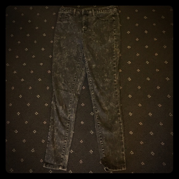 Washed Black Skinny Jeans