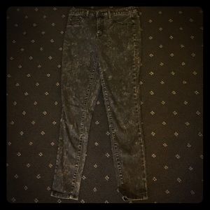 Washed Black Skinny Jeans