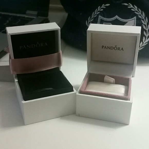Assorted pandora charm boxes