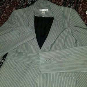 Pinstripe women's pant suit