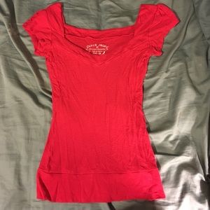 Women's red top