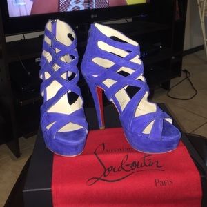 Used blue louboutin size 7 (us) 37 (Eu)