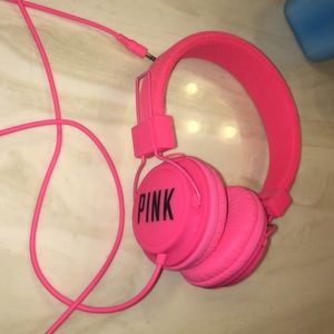 Pink headphones!