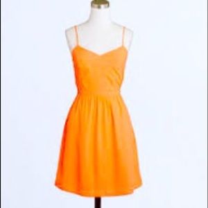 J Crew cami summer dress neon orange
