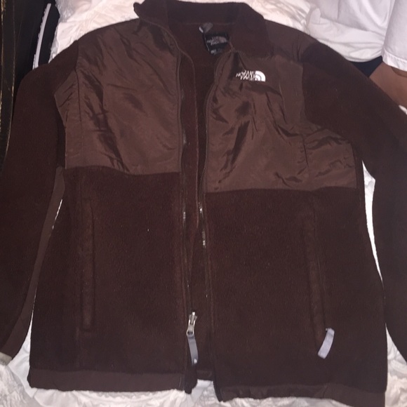 Brown north face jacket