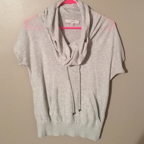 Loft knit pullover with cowl neck