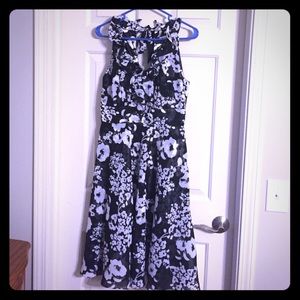 White House Black Market Floral Chiffon Dress