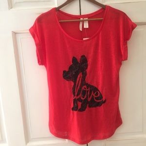 Short sleeve puppy love shirt