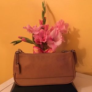 Coach Hampton Tan Leather Demi Bag