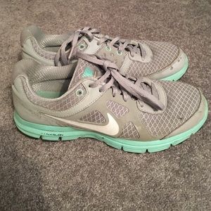 Grey and teal Nikes!