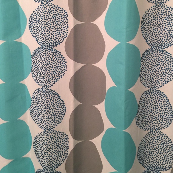 Blue and Gray Polka Dot Shower Curtain!