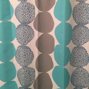 Blue and Gray Polka Dot Shower Curtain!